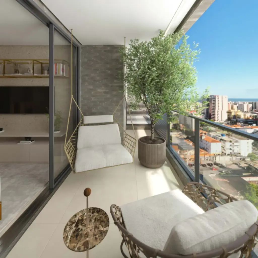 Apt. 2 quartos - €1000/mês